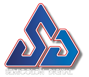 Semicolon Icon with Font