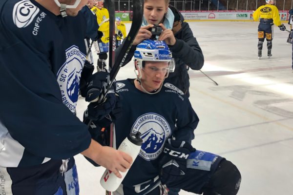 SC Riessersee - Das Team beim Training
